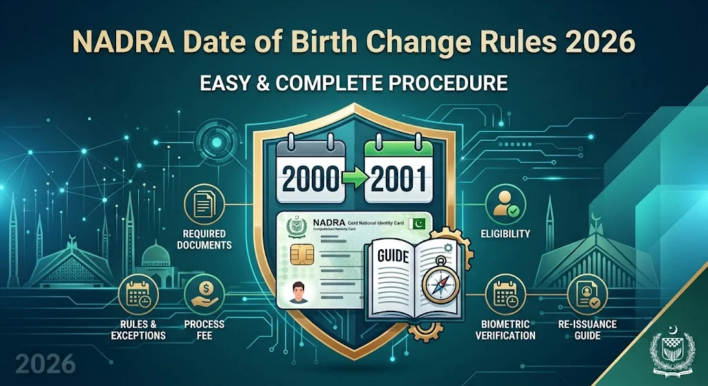 NADRA Date of Birth Change Rules